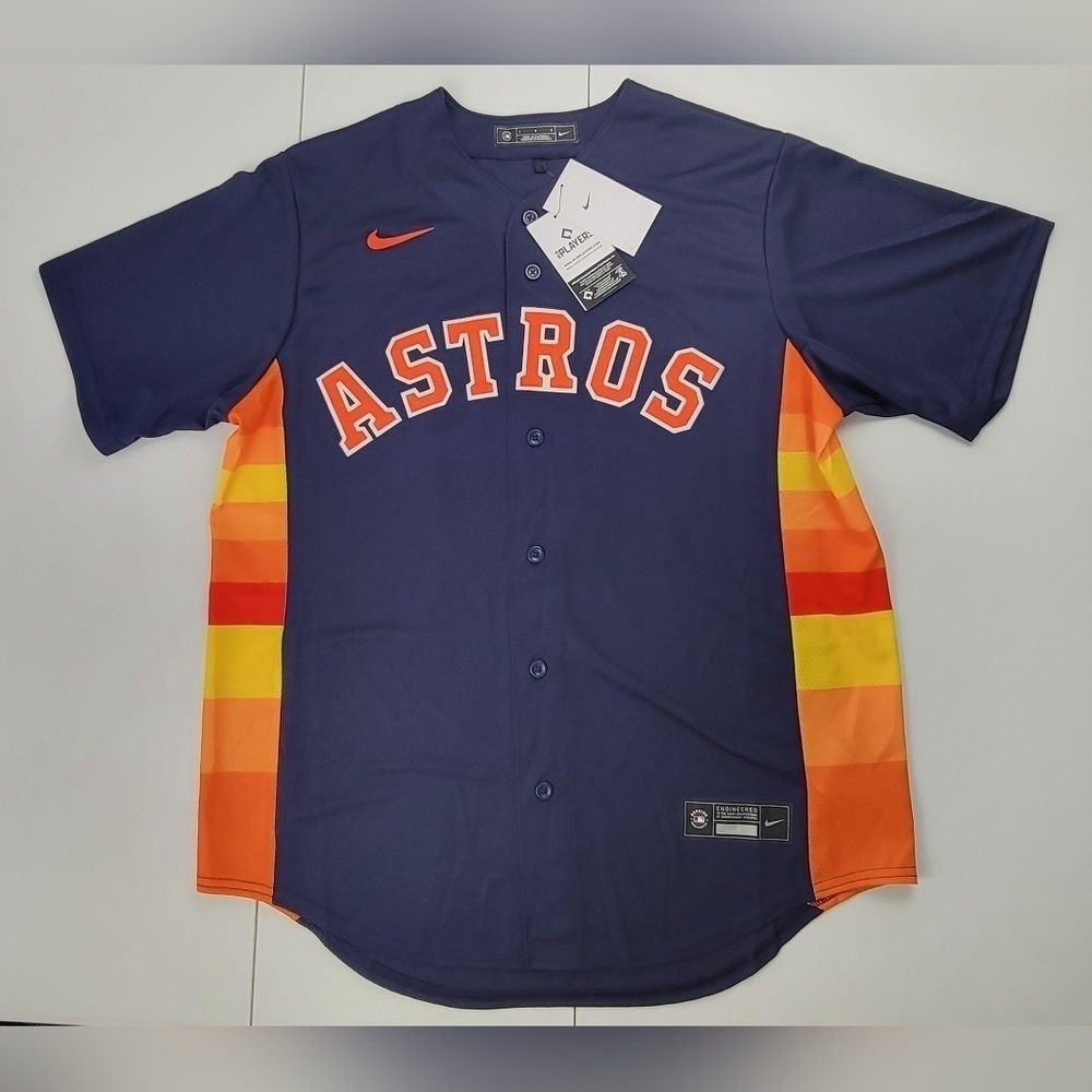 Nike Houston Astros Yuli Gurriel Jersey T770-HUNU Men’s Size Large New